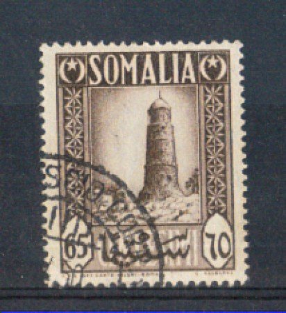 1950 - LOTTO/9844U - SOMALIA AFIS - 65c. BRUNO - USATO