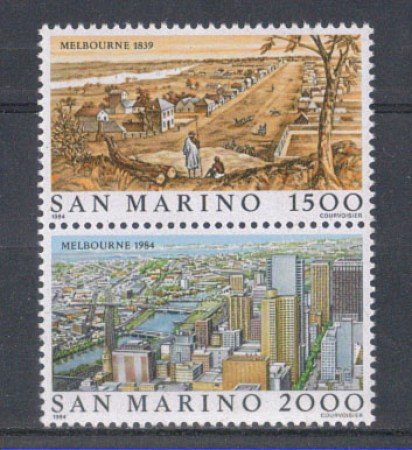 1984 - LOTTO/8047 - SAN MARINO - AUSIPEX 84  2v. NUOVI