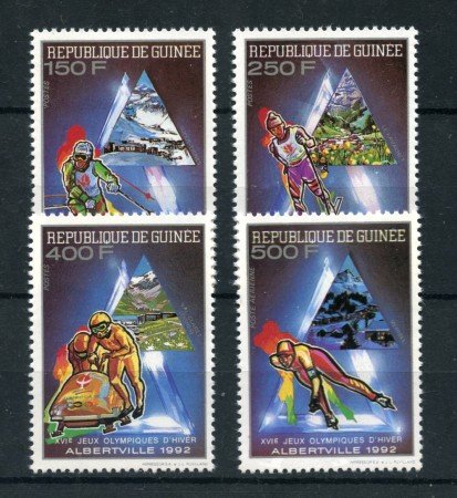 1989 - GUINEA - LOTTO/20169 - OLIMPIADI ALBERTVILLE 4v. - NUOVI