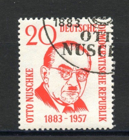 1958 - GERMANIA DDR - OTTO NUSCHKE - USATO - LOTTO/36156