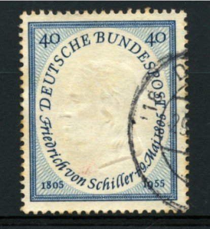 1955 - LOTTO/11856 - GERMANIA FEDERALE - 40p. SCHILLER - USATO