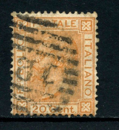 1877 - REGNO - 20 cent. OCRA ARANCIO VITTORIO EMANUELE II° - USATO - LOTTO/26414