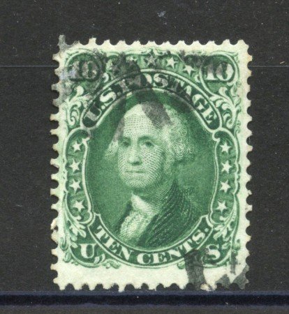1861/62 - STATI UNITI - LOTTO/40816 - 10 Cent. VERDE G.WASHINGTON - USATO