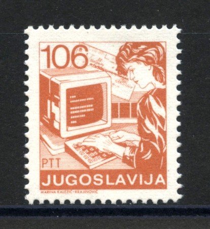 1988 - JUGOSLAVIA - LOTTO/38433 - 106 d. POSTA ORDINARIA - NUOVO