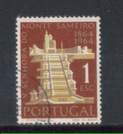 1964 - LOTTO/9797AU - PORTOGALLO - 1e. SANTUARIO SAMEIRO - USATO