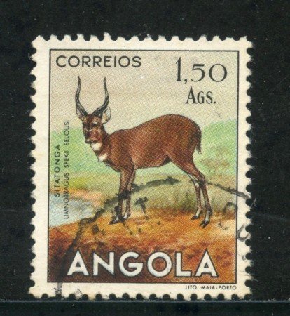 1953 - ANGOLA - 1,5 Ags. SITATONGA - USATO - LOTTO/29028