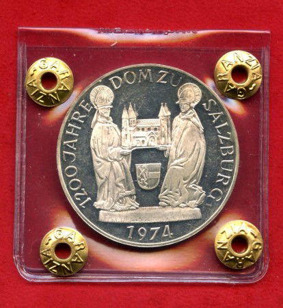 1974 - AUSTRIA - LOTTO/M47537 - 50 SCELLINI ARGENTO  CATTEDRALE DI SALISBURGO