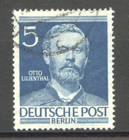 1952 - GERMANIA BERLINO - LOTTO/39924 - 5p.BERLINESI - LILIENTHAL- USATO