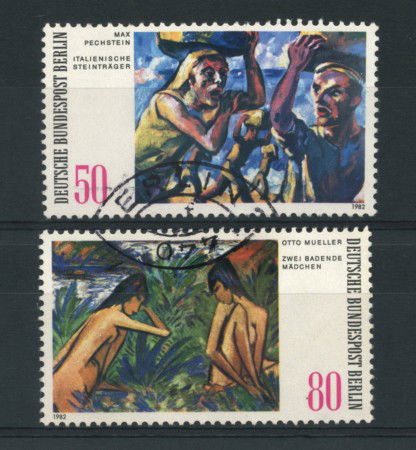 1982 - LOTTO/15675U - BERLINO - QUADRI MODERNI 2v. - USATI