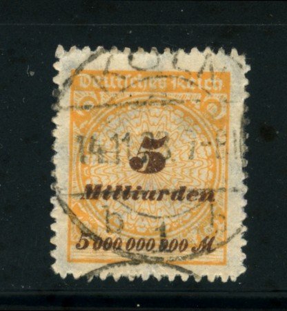 1923 - LOTTO/17912 - GERMANIA REICH - 5Md. OCRA  - USATO