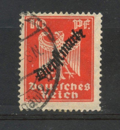 1924 - GERMANIA REICH SERVIZI - 10p. VERMIGLIO  SOPRASTAMPATO - USATO - LOTTO/29275