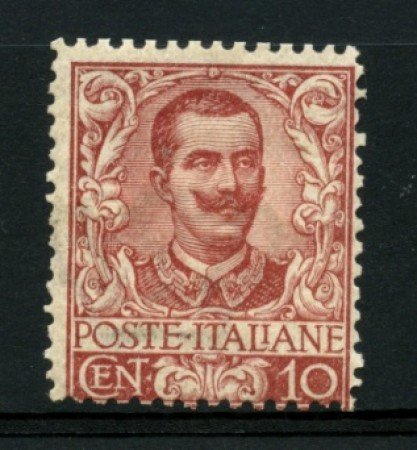 1901 - LOTTO/11559 - REGNO - 10c. CARMINIO FLOREALE - NUOVO