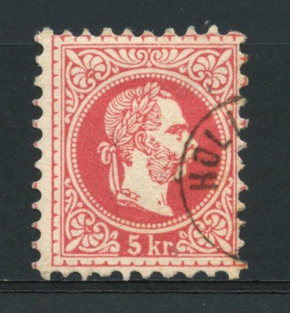 1867 - LOTTO/14150 - AUSTRIA - 5 Kr. ROSSO - USATO