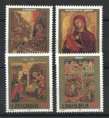 1996 - JUGOSLAVIA - ARTE ICONE 4v. - NUOVI - LOTTO/35459