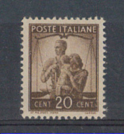 1945 - LOTTO/5985 - REPUBBLICA - 20c. DEMOCRATICA