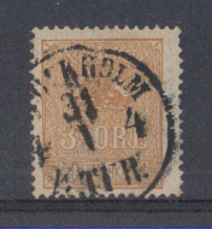 1862 - LOTTO/SVE12U1 - SVEZIA - 3 o. BISTRO - USATO