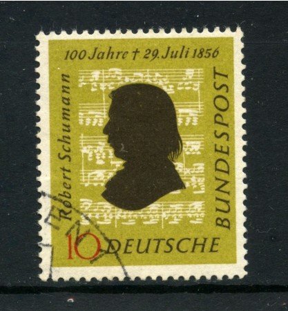 1956 - GERMANIA FEDERALE - ROBERT SCHUMAN - USATO - LOTTO/30794U