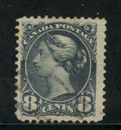 1870/93 - CANADA - 8 cent. BLU GRIGIO - USATO - LOTTO/29088