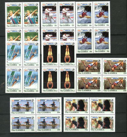 1992 - LOTTO/19521 - GAMBIA - OLIMPIADE BARCELLONA 8v.- QUARTINE