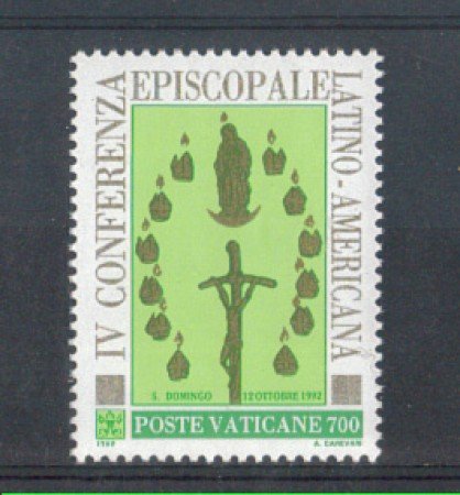 1992 - LOTTO/5786 - VATICANO - EPISCOPATO LATINO AMERICANO 1v. - NUOVO