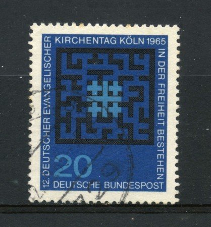 1965 - GERMANIA FEDERALE - 20p. CHIESA EVANGELICA - USATO - LOTTO/30898U