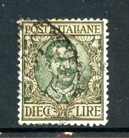 1910 - REGNO - LOTTO/43327 - 10 LIRE  FLOREALE - USATO