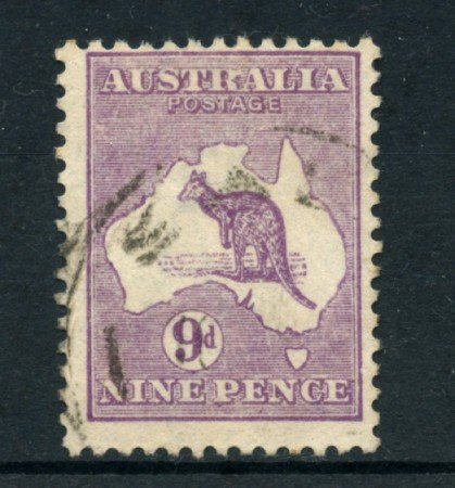 1912/19 - LOTTO/21537C - AUSTRALIA - 9d. LILLA - USATO