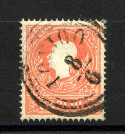 1859 - LOMBARDO VENETO. - LOTTO/40191 - 5 SOLDI  ROSSO - USATO