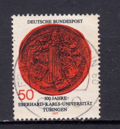 1977 - GERMANIA FEDERALE - UNIVERSITA' DI TUBINGA - USATO - LOTTO/31448U