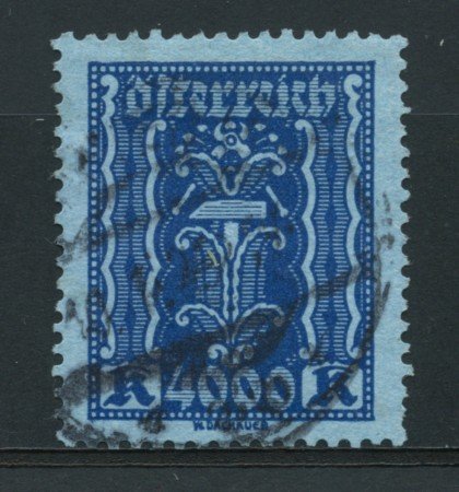 1923/24 - LOTTO/14258 - AUSTRIA - 4000 Kr. OLTREMARE - USATO