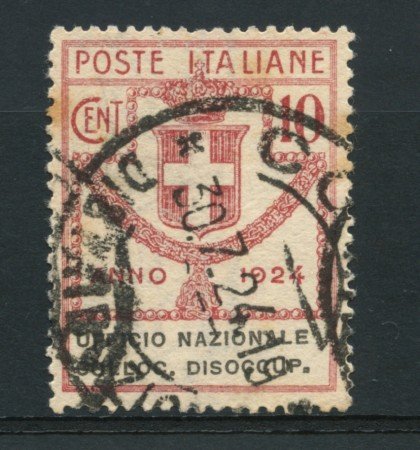 1924 - LOTTO/16526 - REGNO - 10 CENT. COLLOCAMENTO DISOCCUPATI - USATO