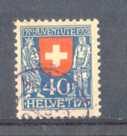 1921 - LOTTO/5106A -  SVIZZERA - 40+10c. PRO JUVENTUTE - USATO