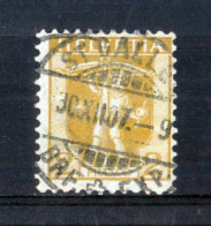 1907 - LOTTO/SVI113U - SVIZZERA - 2c. BISTRO OLIVA - USATO