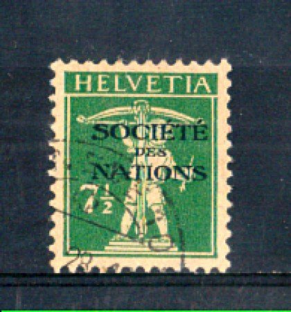 1924 - LOTTO/SVIS49U - SVIZZERA - 7,5c. SOCIETE DES NATIONS - USATO