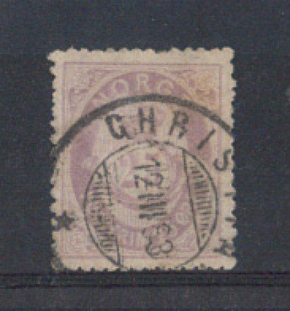 1877 - LOTTO/4419 - NORVEGIA - 10 o. LILLA