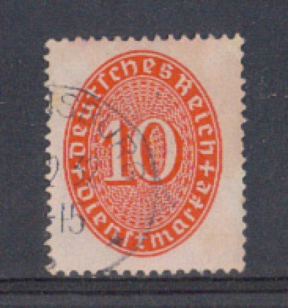 1927 - LOTTO/5123 - GERMANIA REICH - 10p. ROSSO SERVIZIO