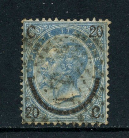 1865 - REGNO - 20 su 15 cent. VITTORIO EMANUELE II°  3° TIPO - USATO - LOTTO/26406