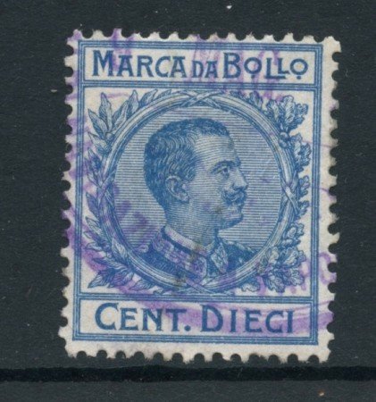 1905/26 - ITALIA REGNO - 10 CENT.MARCA DA BOLLO - USATA - LOTTO/27823