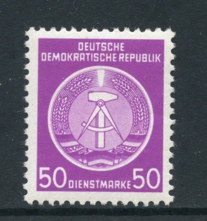 1954 -  GERMANIA DDR - SERVIZIO - 50p. VIOLETTO  STEMMA - NUOVO - LOTTO/28654