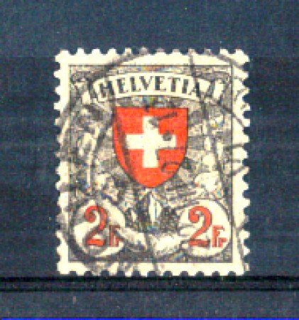 1924 - LOTTO/SVI211U - SVIZZERA - 2 Fr. CROCE e SCUDO - USATO