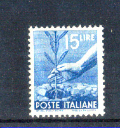 1945 - LOTTO/6001 - REPUBBLICA - 15 LIRE DEMOCRATICA