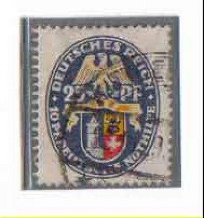 1929 - LOTTO/3678 - GERMANIA REICH - 25+10p. STEMMA MEKLENBURG