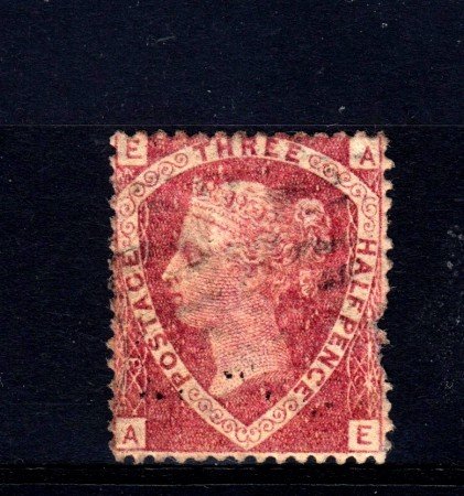 1870 - GRAN BRETAGNA - 1,50 d. ROSSO CARMINIO - USATO - LOTTO/32080