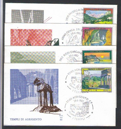 1982 - LOTTO/6768Z - REPUBBLICA - TURISTICA 9° SERIE - FDC