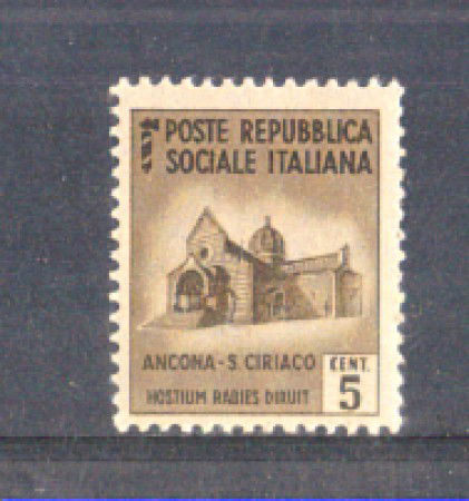 1944 - LOTTO/RSI502N - RSI - 5c. MONUMENTI DISTRUTTI - NUOVO