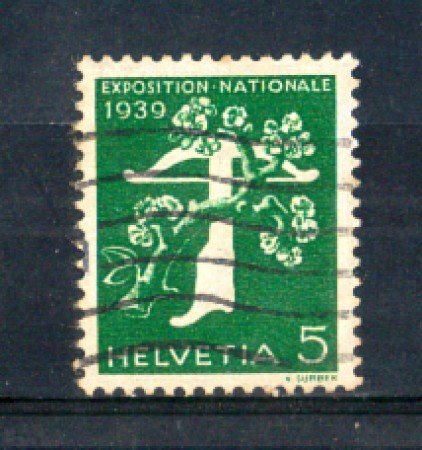 1939 - LOTTO/SVI329U - SVIZZERA - 5c. ESPOSIZIONE DI ZURIGO (FRANCESE) - USATO