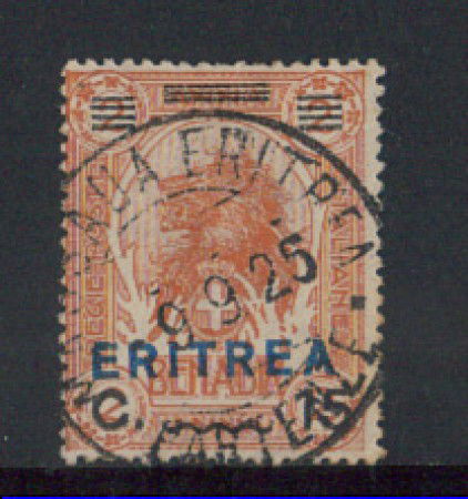 1924 - LOTTO/ERIT83U - ERITREA - 15c. SU 2 ANNA - USATO