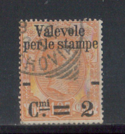 1890 - LOTTO/REG57UB - REGNO - 2c. SU 1,25 VAL. STAMPE - USATO