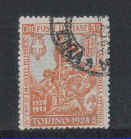 1928 - LOTTO/REG233U - REGNO -  50c. E. FILIBERTO - USATO