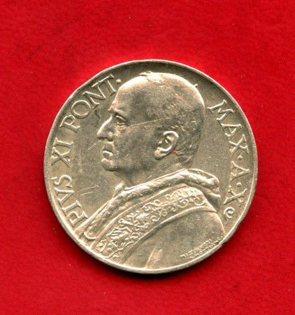 1931 - VATICANO - LOTTO/M47550 - 10 LIRE ARGENTO PAPA PIO XI°